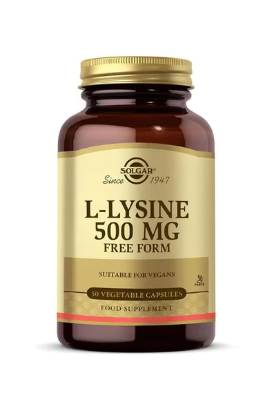 Solgar L-Lysine 500 mg 50 Kapsül ürün görseli 1