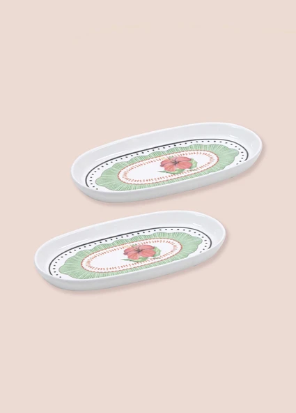 The Mia Spring Oval Servis 2li 26 cm - Resim 4