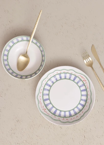 The Mia Spring Yemek Tabağı 6lı Set 20 cm - Resim 5