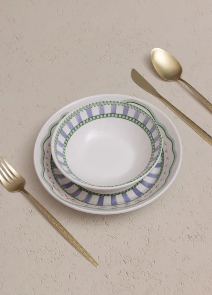 The Mia Spring Yemek Tabağı 6lı Set 20 cm - Resim 4