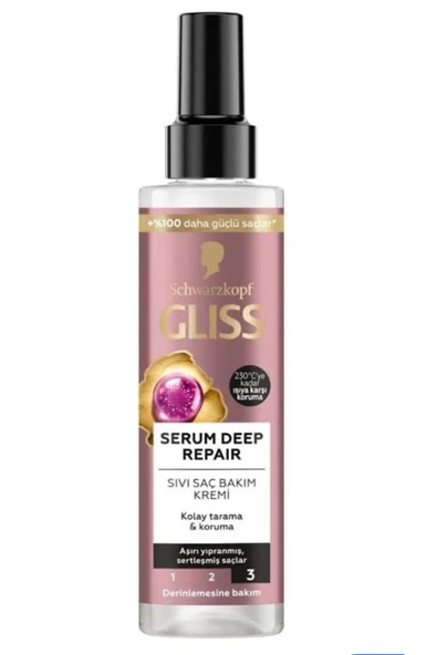 Gliss Sıvı Serum Deep Repair Saç Kremi 200 ml ürün görseli 1