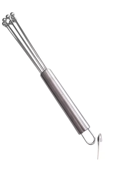 IVORY Profosyonel Top uçlu Ayarlanabilir Paslanmaz Kısa Çelik Çırpıcı (25 cm) ürün görseli 1