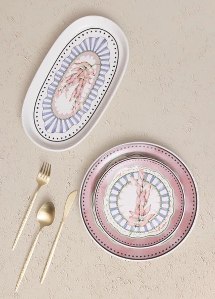 The Mia Spring Oval Servis 2li 29 cm - Resim 3