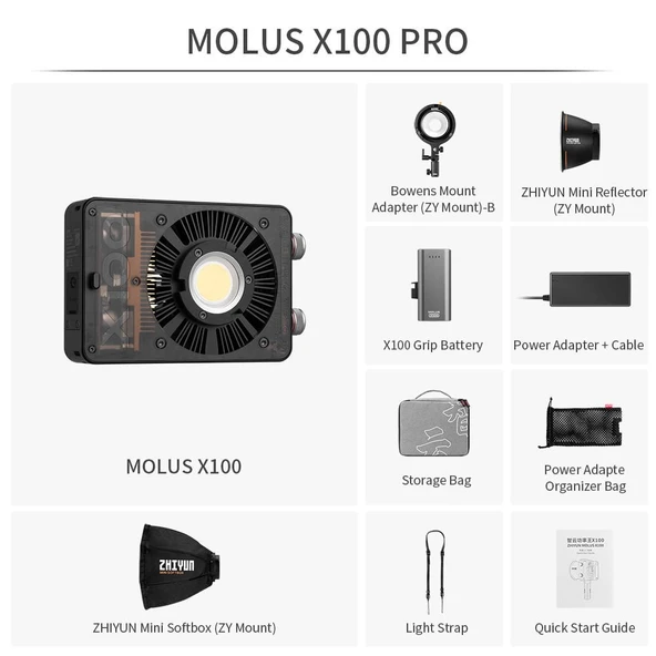 ZHIYUN MOLUS X100 PRO ürün görseli 1
