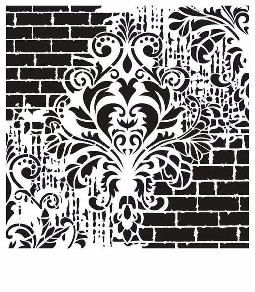 GRUNGE STENCIL GCS-2 45X45 ürün görseli 1