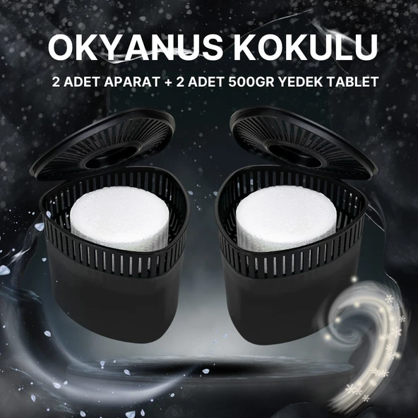 2 Adet 500GR - OKYANUS - Nem Alıcılı Ve Rutubet Giderici Aparat Üçgen (TABLET DAHİL) ürün görseli 1