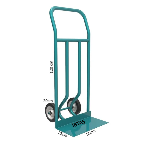 İBTAŞ 250 KG Ergonomik Koli Eşya Malzeme Kargo Taşıma EL Arabası 2 Tekerli ürün görseli 1