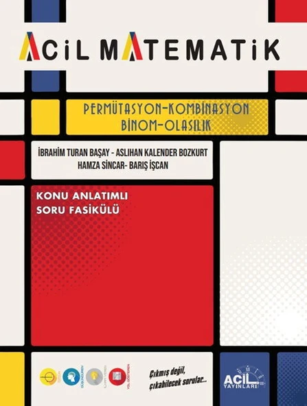 Acil Yayınları AYT Permütasyon Kombinasyon Binom Olasılık Konu Anlatımlı Soru Fasikülü ürün görseli 1