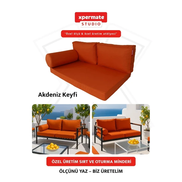 Özel Ölçü Palet Minderi Bahçe İç Ve Dış Mekan Minder Koltuk Minder 40x150 45x155 50x160 ürün görseli 1