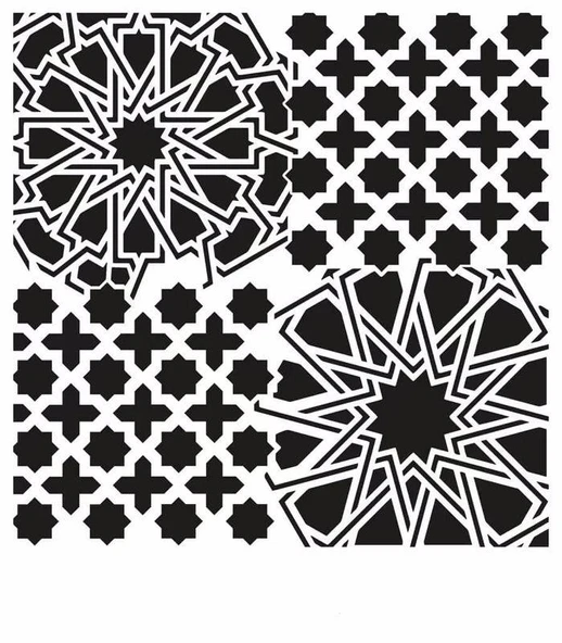 GRUNGE STENCIL GCS-10 45X45 ürün görseli 1
