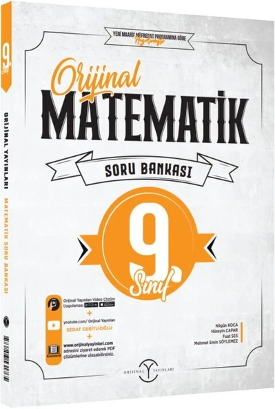9. Sınıf Orijinal Matematik Soru Bankası Orijinal Yayınları ürün görseli 1