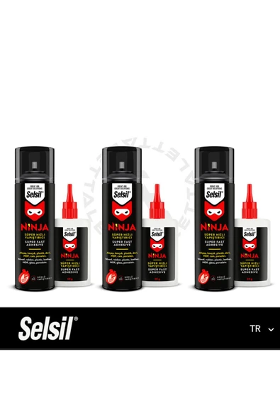 Selsil Ninja Süper Hızlı Yapıştırıcı 400 ML (3 ADET) ürün görseli 1