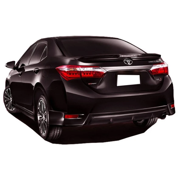 Toyota corolla (2012-2016) Arka Tampon Flap + Difüzör (Plastik) ürün görseli 1