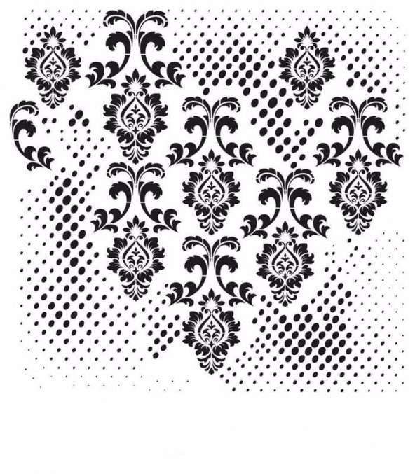 GRUNGE STENCIL MİNİ GCSM-007 25X25 ürün görseli 1
