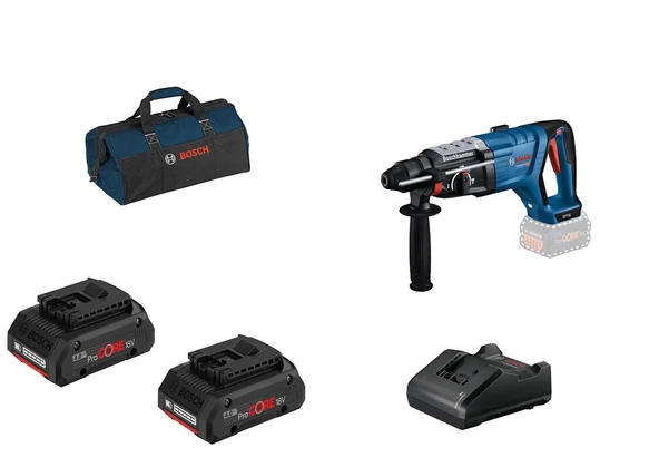 Bosch GBH 18V-28 D Procore 2x4.0Ah Çift Akülü Kırıcı Delici ürün görseli 1