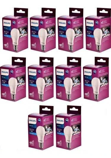 Philips MyCare LEDBulb 8W E27 Beyaz Işık 6500K Ampul - 10 Adet ürün görseli 1