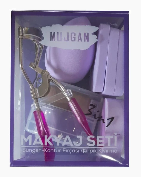 Müjgan Çoklu Makyaj Süngeri + Kirpik Kıvırıcı + Fırça ürün görseli 1