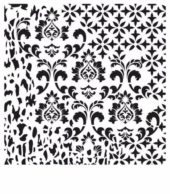GRUNGE STENCIL MİNİ GCSM-008 25X25 ürün görseli 1