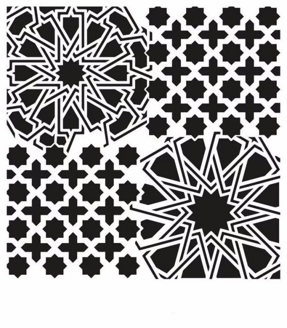 GRUNGE STENCIL MİNİ GCSM-010 25X25 ürün görseli 1