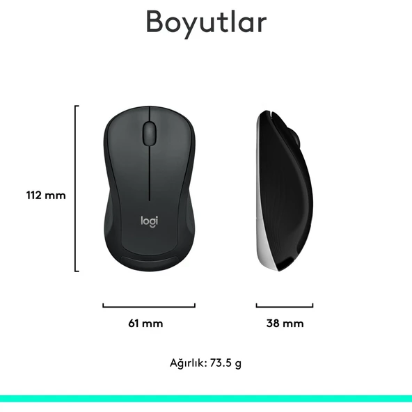 MK540 ADVANCED Kablosuz Türkçe Klavye Mouse Seti - Siyah - Resim 8