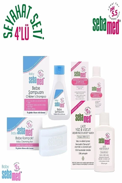 Sebamed Baby 4'Lü Set 1Bebek Sabun 20 gr-1Bebek Şamp 20 ml-1Günlük Şamp 20 ml-1Likit 20 ml ürün görseli 1