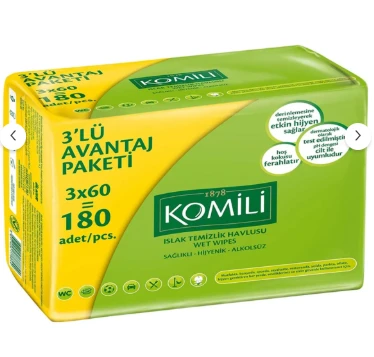 Komili Islak Havlu 3x60'lı ürün görseli 1