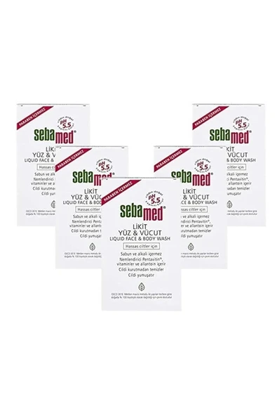 Sebamed Likid Yüz & Vücut Temizleyici Çanta Boyu 20 ml 5 Adet ürün görseli 1