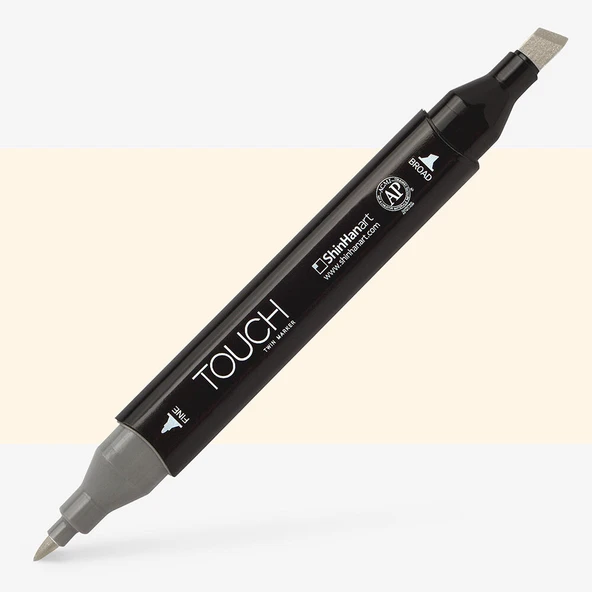 Touch Twin Brush Marker YR132 Milky White ürün görseli 1