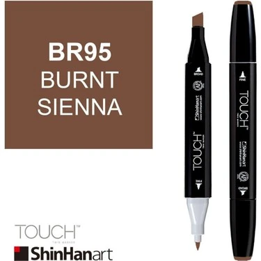 Touch Twin Brush Marker BR95 Burnt Sienna ürün görseli 1