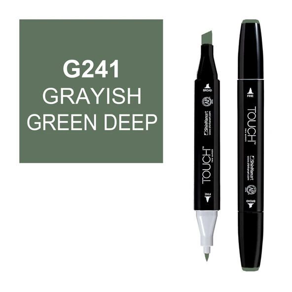 Touch Twin Brush Marker G241 Grayish Green Deep ürün görseli 1