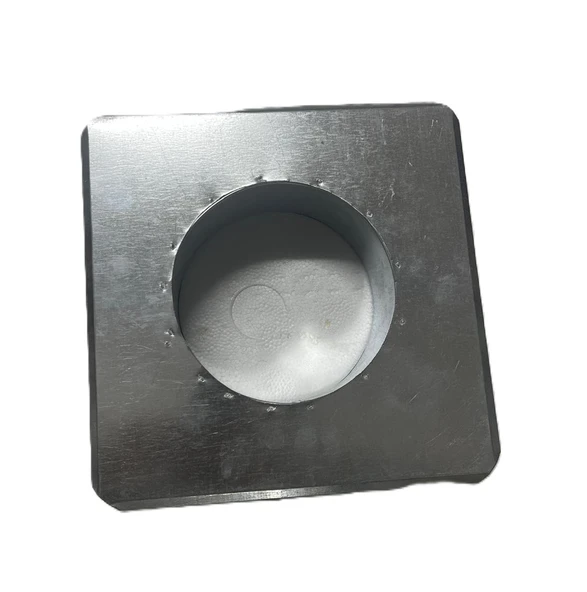 KONTEYNER SOBA BORU ÇIKIŞ ZIVANASI KARE İZOCAMSIZ 13CM (20X20) ürün görseli 1