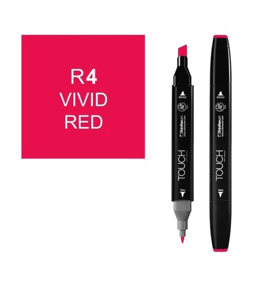 Touch Twin Marker R4 Vivid Red ürün görseli 1