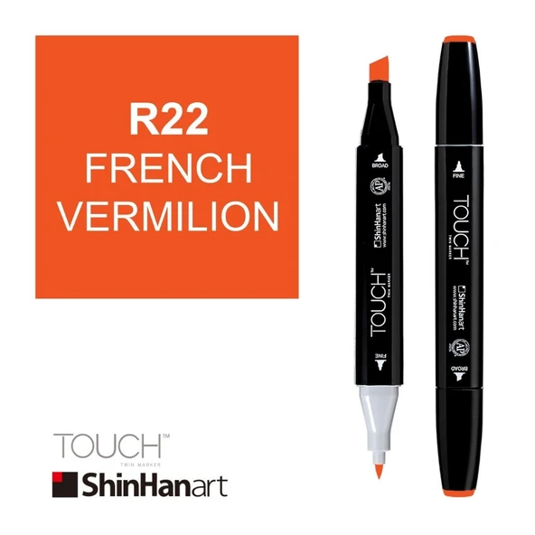 Touch Twin Marker R22 French Vermilion ürün görseli 1