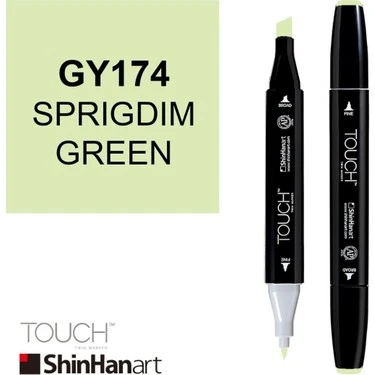 Touch Twin Brush Marker GY174 Spring Dim Green ürün görseli 1