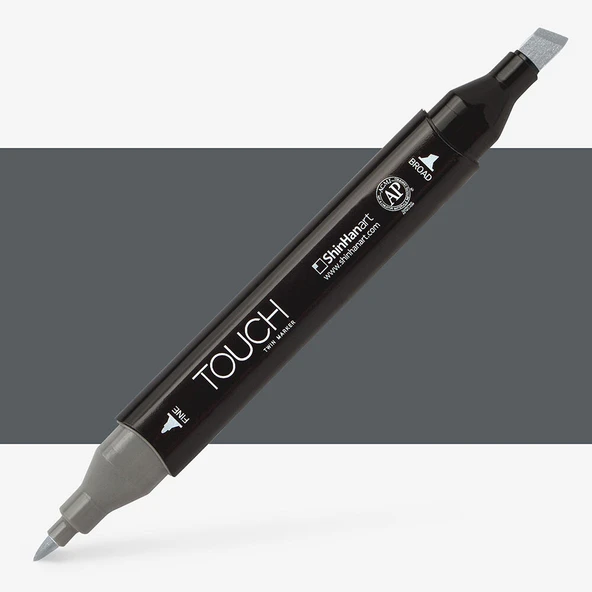 Touch Twin Brush Marker CG8 Cool Grey ürün görseli 1