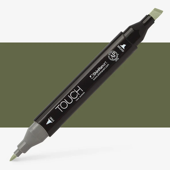 Touch Twin Marker Y225 Olive Green Dark ürün görseli 1