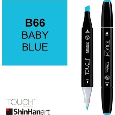Touch Twin Brush Marker B66 Baby Blue ürün görseli 1