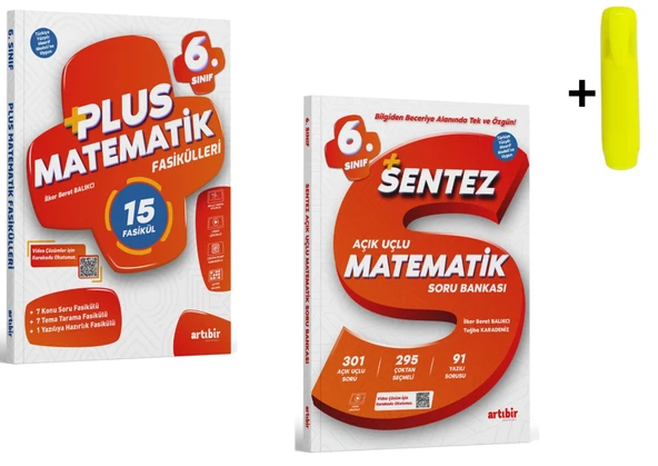 Artıbir Yayınları 6.Sınıf Plus Matematik 15 Fasikül Ve Sentez Soru Bankası ürün görseli 1