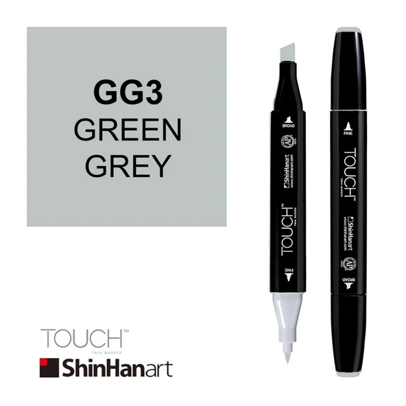 Touch Twin Brush Marker GG3 Green Grey ürün görseli 1