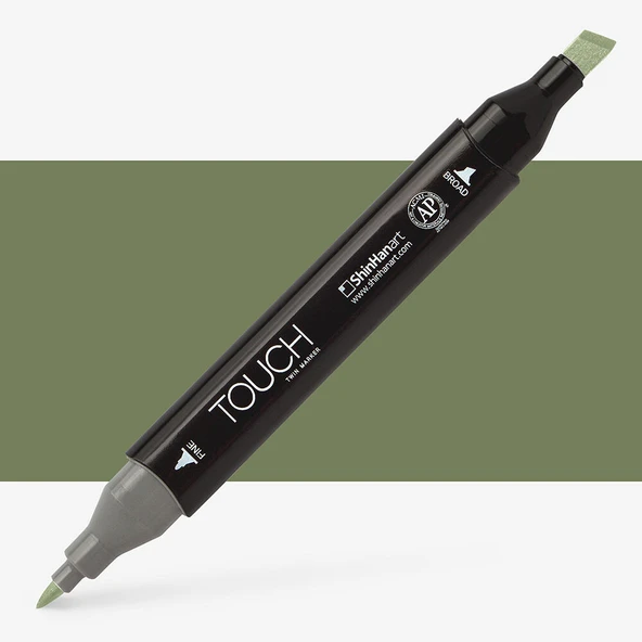Touch Twin Brush Marker Y42 Bronze Green ürün görseli 1