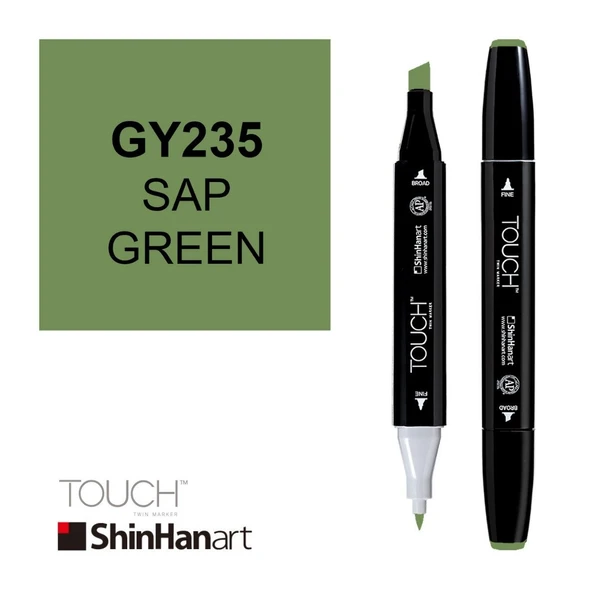 Touch Twin Brush Marker GY235 Sap Green ürün görseli 1