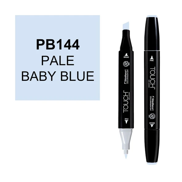 Touch Twin Brush Marker PB144 Pale Baby Blue ürün görseli 1