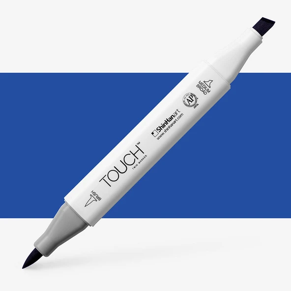Touch Twin Brush Marker PB72 Napoleon Blue ürün görseli 1