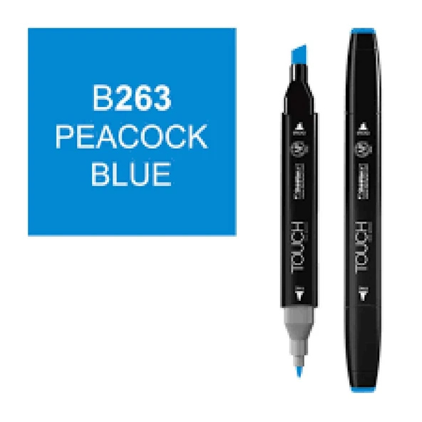 Touch Twin Brush Marker B263 Peacock Blue ürün görseli 1