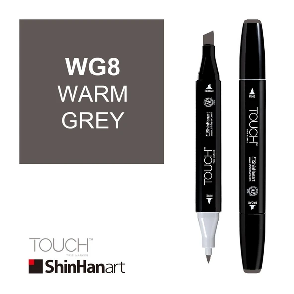 Touch Twin Marker WG8 Warm Grey ürün görseli 1