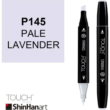 Touch Twin Brush Marker P145 Pale Lavender ürün görseli 1