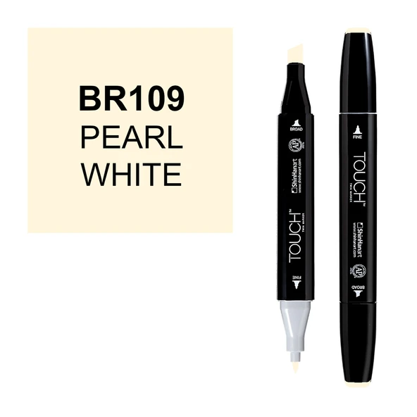 Touch Twin Marker BR109 Pearl White ürün görseli 1