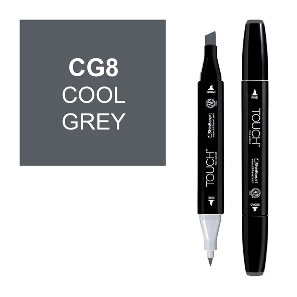 Touch Twin Marker CG8 Cool Grey ürün görseli 1