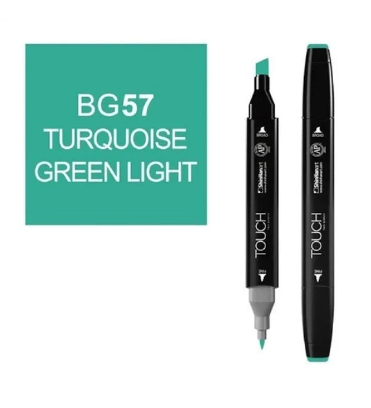 Touch Twin Marker BG57 Turquoise Green Light ürün görseli 1