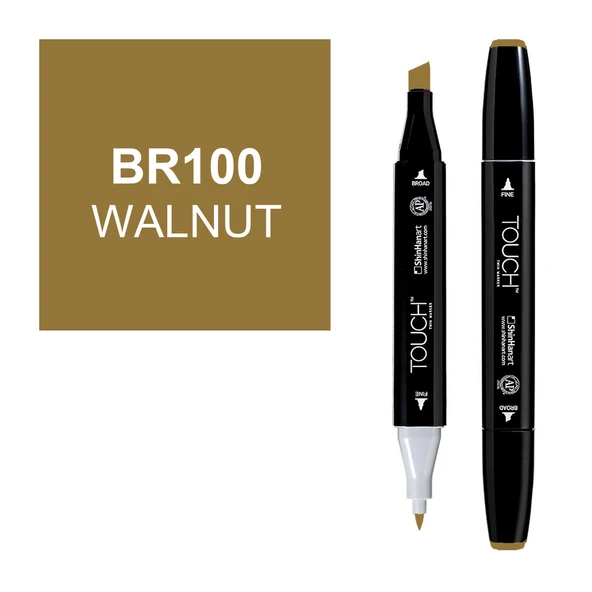 Touch Twin Marker BR100 Walnut ürün görseli 1